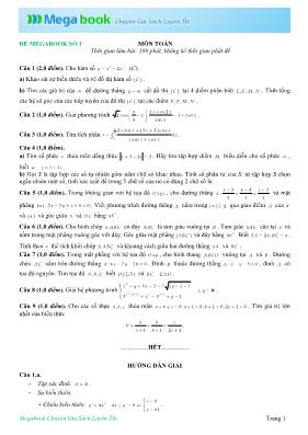 Đề thi thử Toán 12 - Số 1